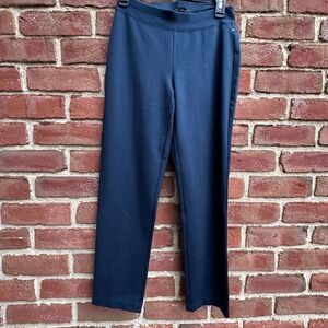 Eileen Fisher $198 women's Washable Flex Ponte slim Pants blue petite petite
